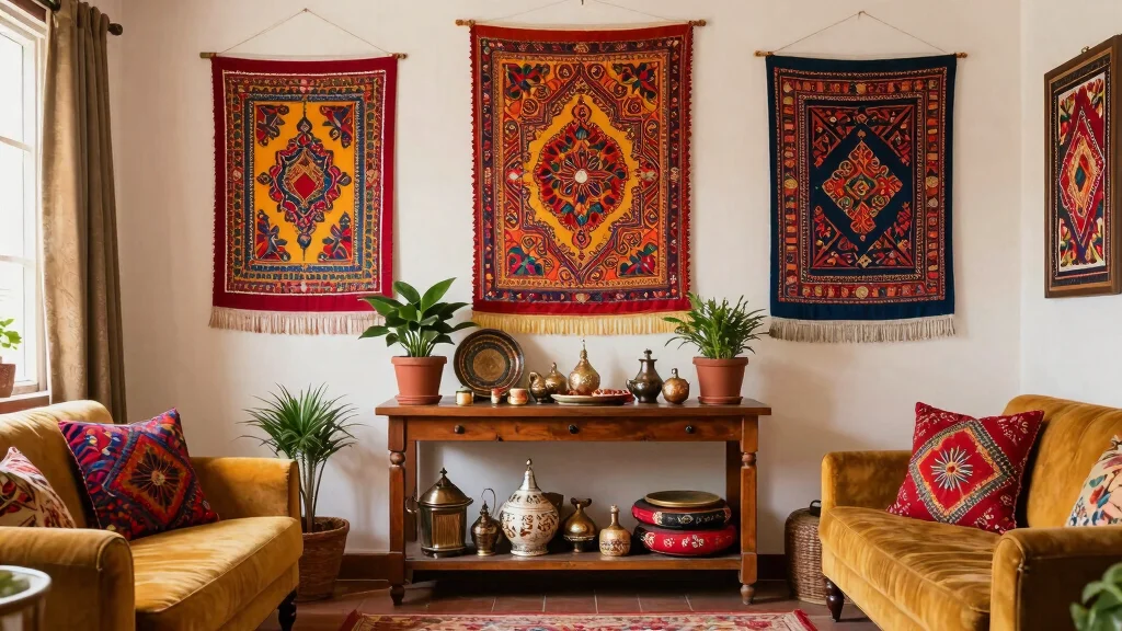 12 Indian Living Room Wall Decor Ideas with Cultural Style