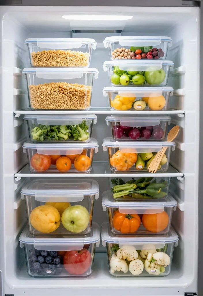 12 Refrigerator Organization Ideas for Easy Meal Prep 1. Use Clear Airtight Containers 0