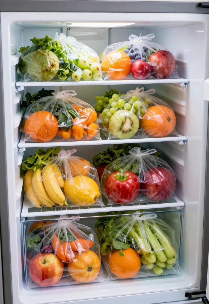 12 Refrigerator Organization Ideas for Easy Meal Prep 11. Utilize Produce Bags 0