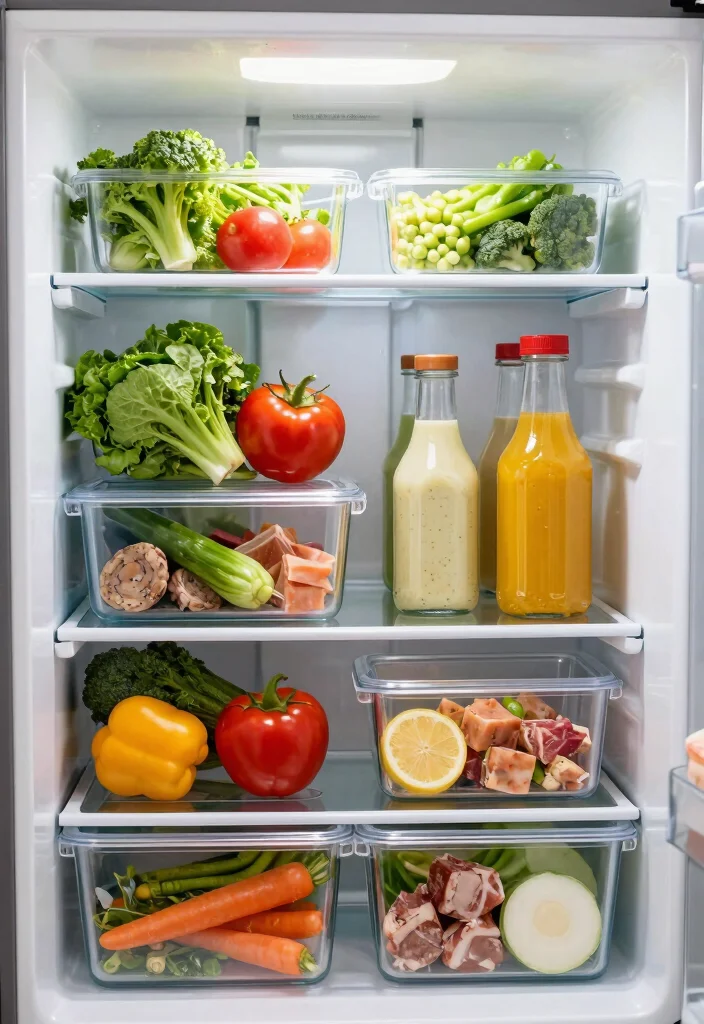 12 Refrigerator Organization Ideas for Easy Meal Prep 2. Create a Meal Prep Zone 0