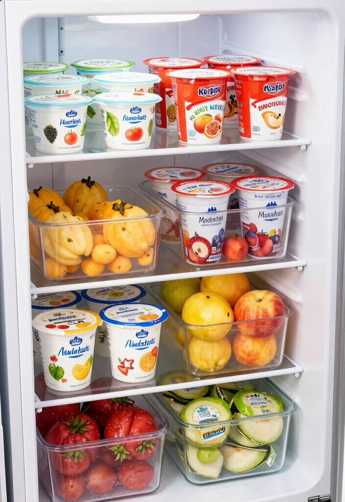 12 Refrigerator Organization Ideas for Easy Meal Prep 8. Designate a Snack Zone for Kids 0