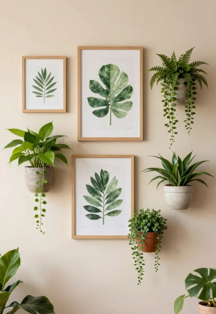 12 Room Wall Decor Ideas for Personal Style 6. Nature Inspired Wall Art 0