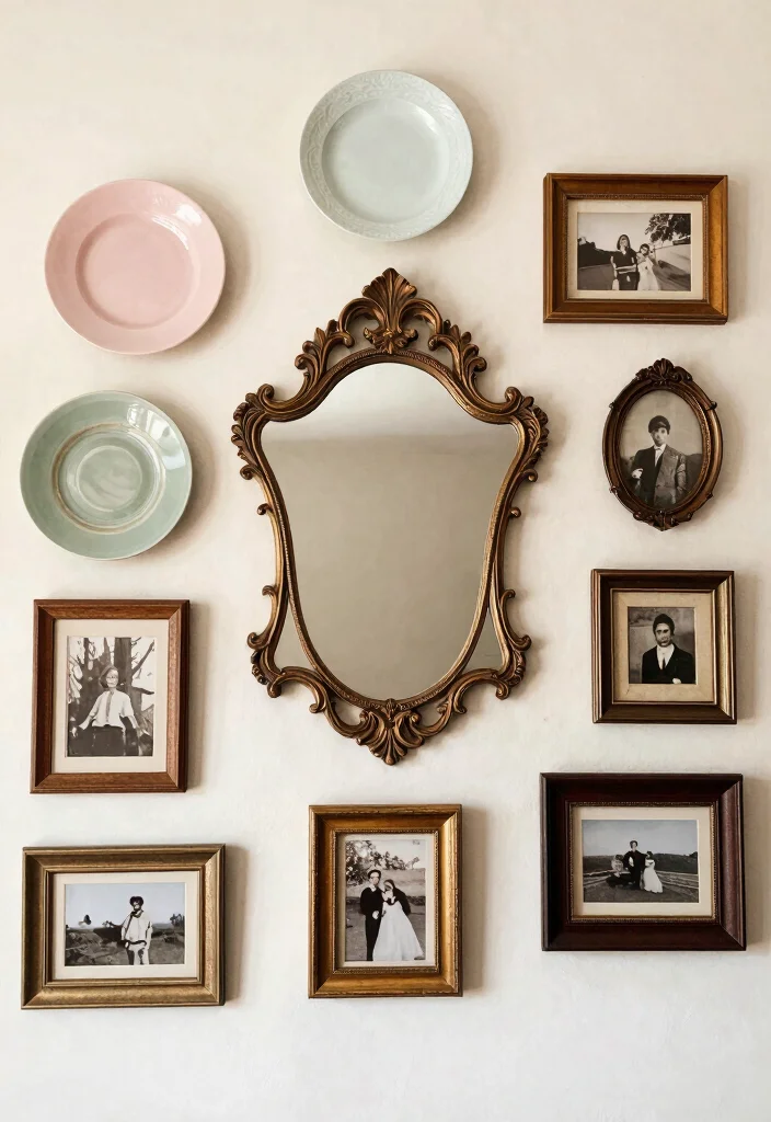 12 Room Wall Decor Ideas for Personal Style 7. Vintage Finds and Second Hand Treasures 0