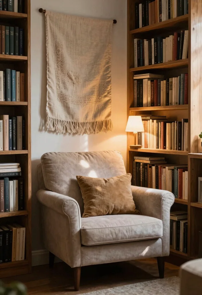 12 Room Wall Decor Ideas for Personal Style 8. Creating a Cozy Reading Nook 0