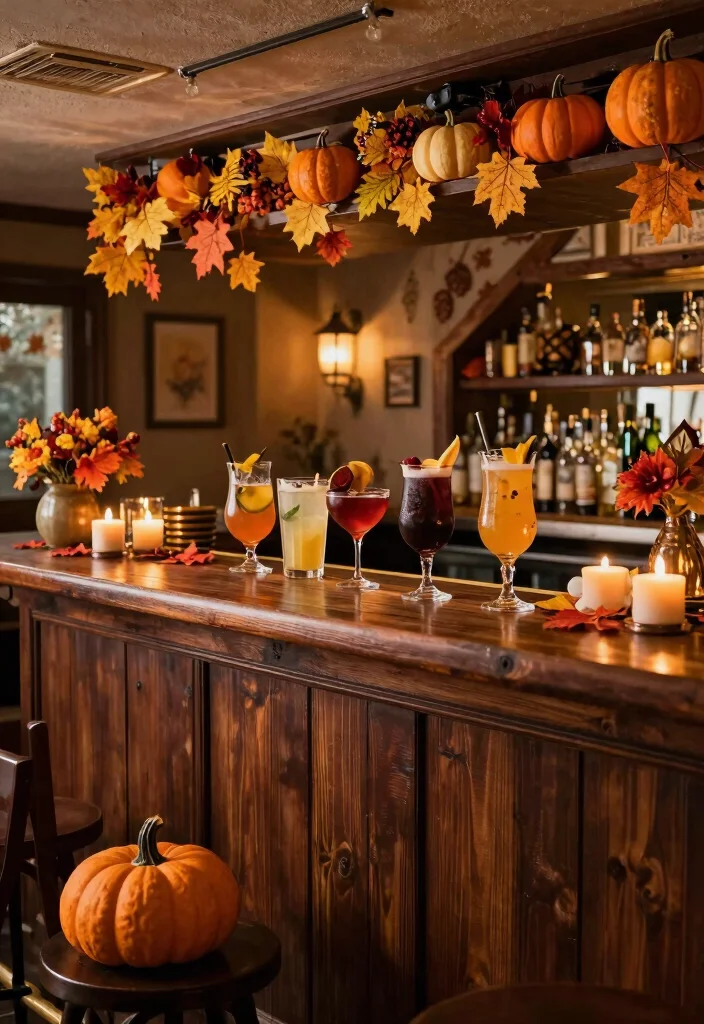 12 Simple Basement Bar Ideas for Casual Entertaining 62 12 Simple Basement Bar Ideas for Casual Entertaining 12. Seasonal Touches 0