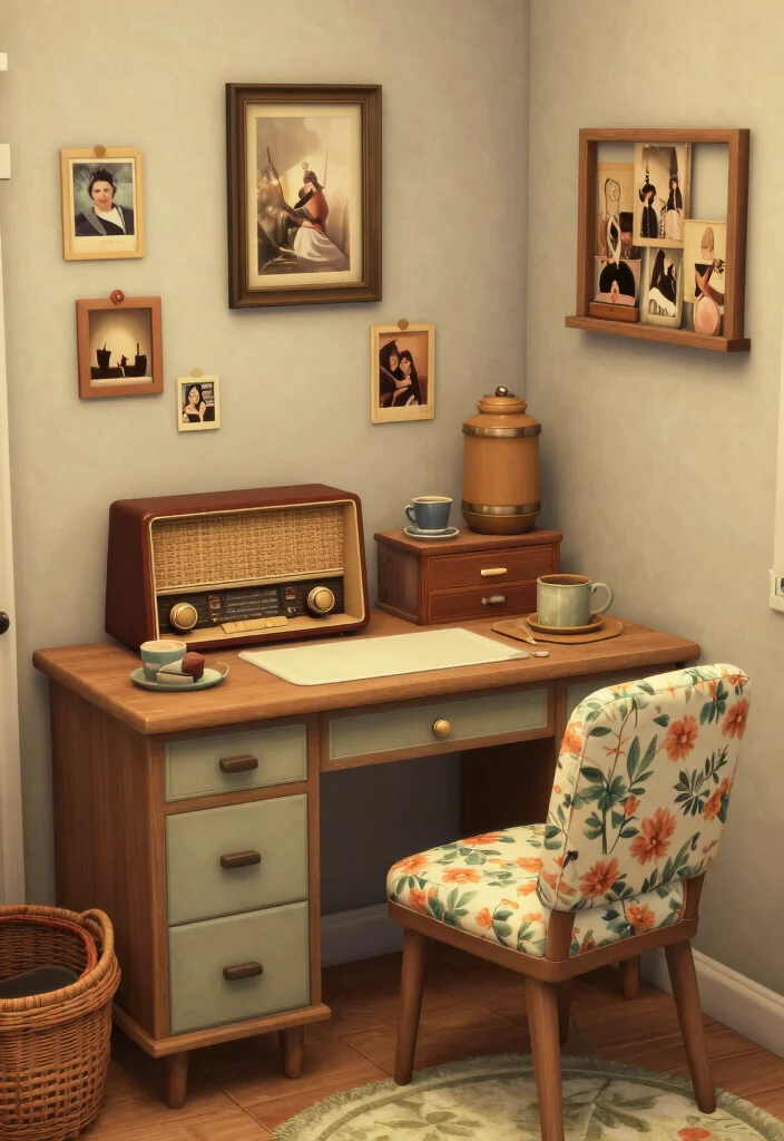 12 Sims 4 Basement Ideas for Creative Builds 8. Vintage Style Basement 0