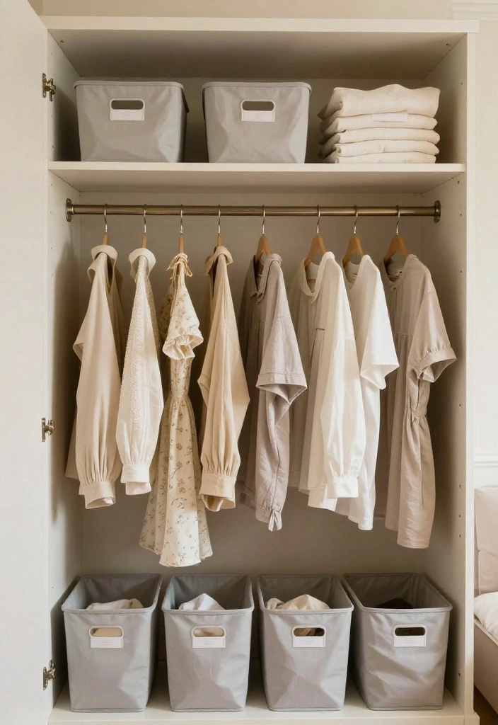 12 Small Closet Organization Ideas That Save Space 8. Create a Seasonal Rotation 0