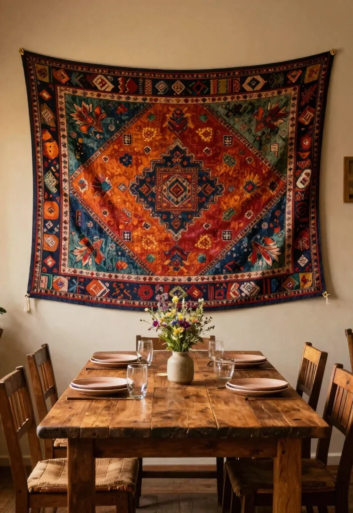 12 Small Dining Room Wall Decor Ideas That Add Style 38 12 Small Dining Room Wall Decor Ideas That Add Style 8. Chic Wall Tapestries 0