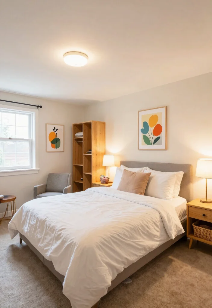 12 Small Finished Basement Ideas That Feel Complete 5. Inviting Guest Suite 0