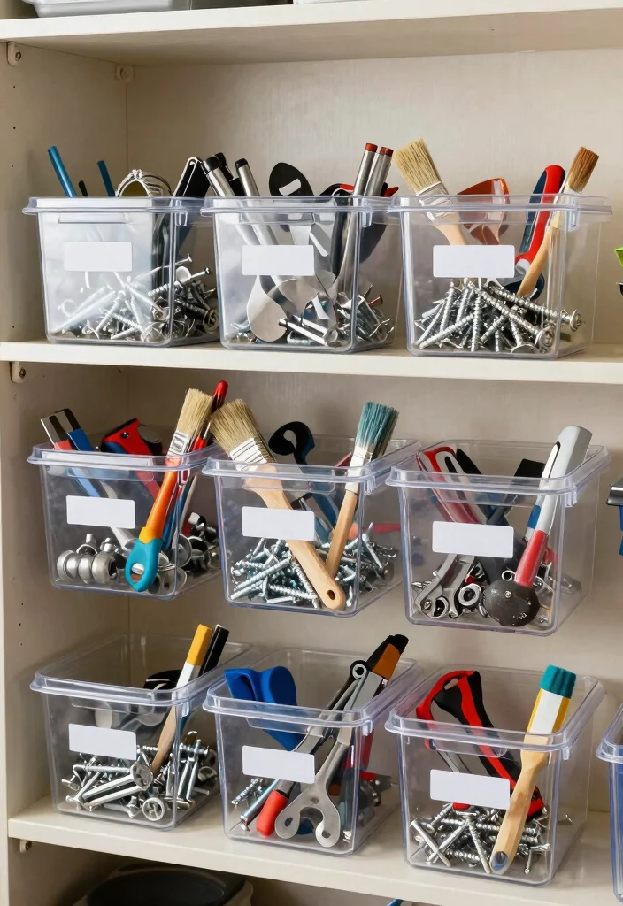 12 Toolbox Organization Ideas to Keep Tools Easy to Find 35 12 Toolbox Organization Ideas to Keep Tools Easy to Find 5. Clear Storage Bins 0