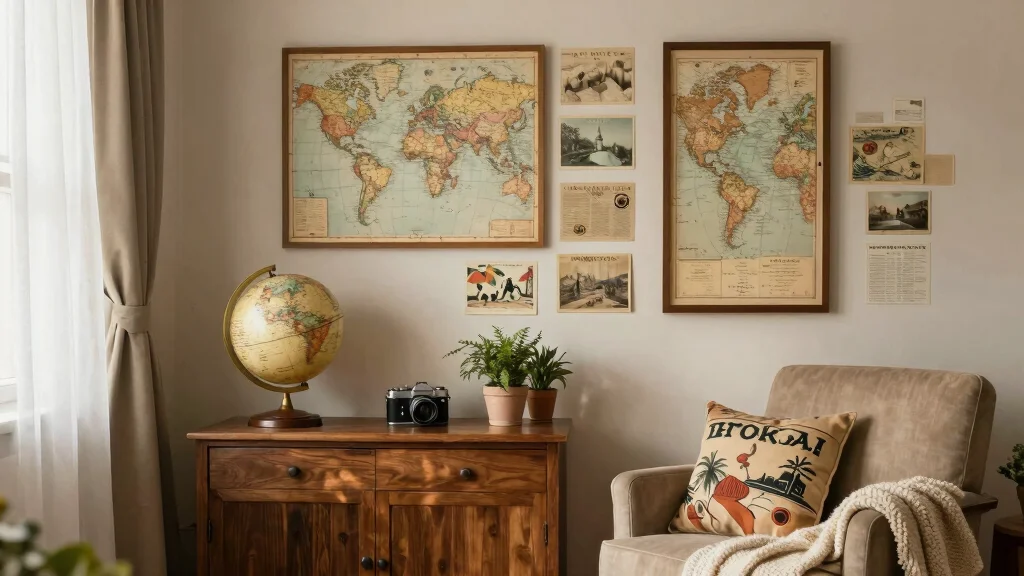 12 Travel Wall Decor Ideas to Display Memories