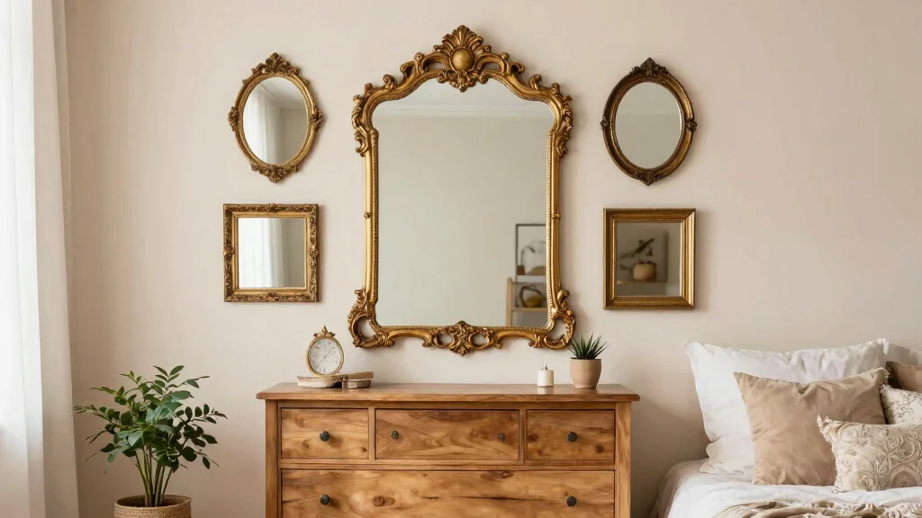12 Vintage-Inspired Bedroom Mirror Wall Decor Ideas to Brighten the Space