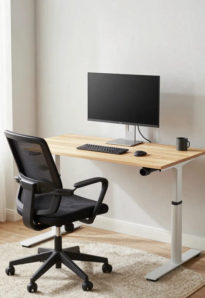 12 Work Desk Organization Ideas for Productivity 10. Arrange for an Ergonomic Setup 0