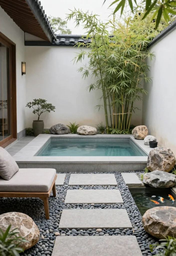 14 Backyard Jacuzzi Patio Ideas for Luxury at Home 6. Zen Retreat 0
