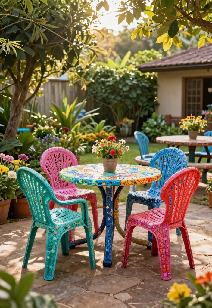14 Backyard Seating Ideas for Comfortable Outdoor Entertaining 8. Recycled Plastic Seating 0