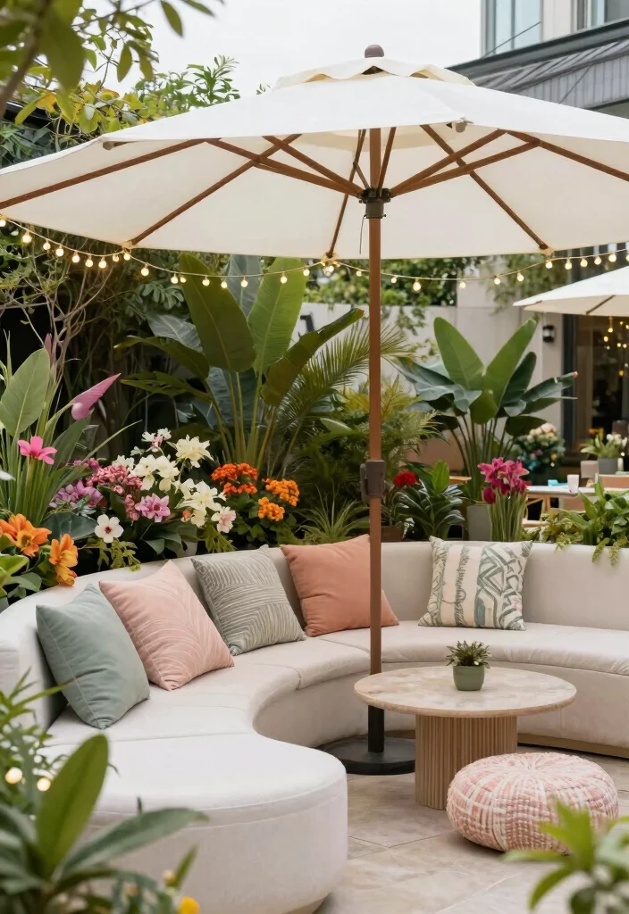 14 Backyard Shade Ideas to Stay Cool and Comfortable 11. Umbrella Sunrooms 0