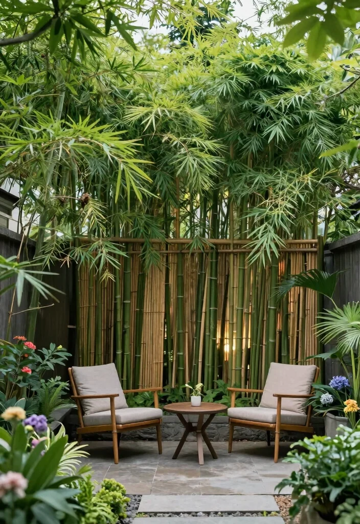 14 Backyard Shade Ideas to Stay Cool and Comfortable 6. Bamboo Screening 0