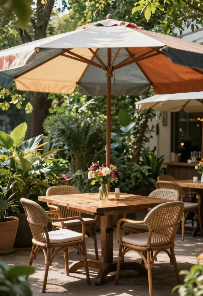 14 Backyard Shade Ideas to Stay Cool and Comfortable 7. Outdoor Umbrellas 0