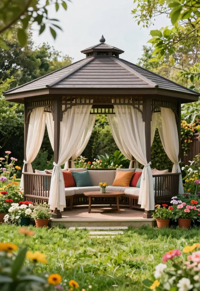 14 Backyard Shade Ideas to Stay Cool and Comfortable 9. Gazebo Retreats 0