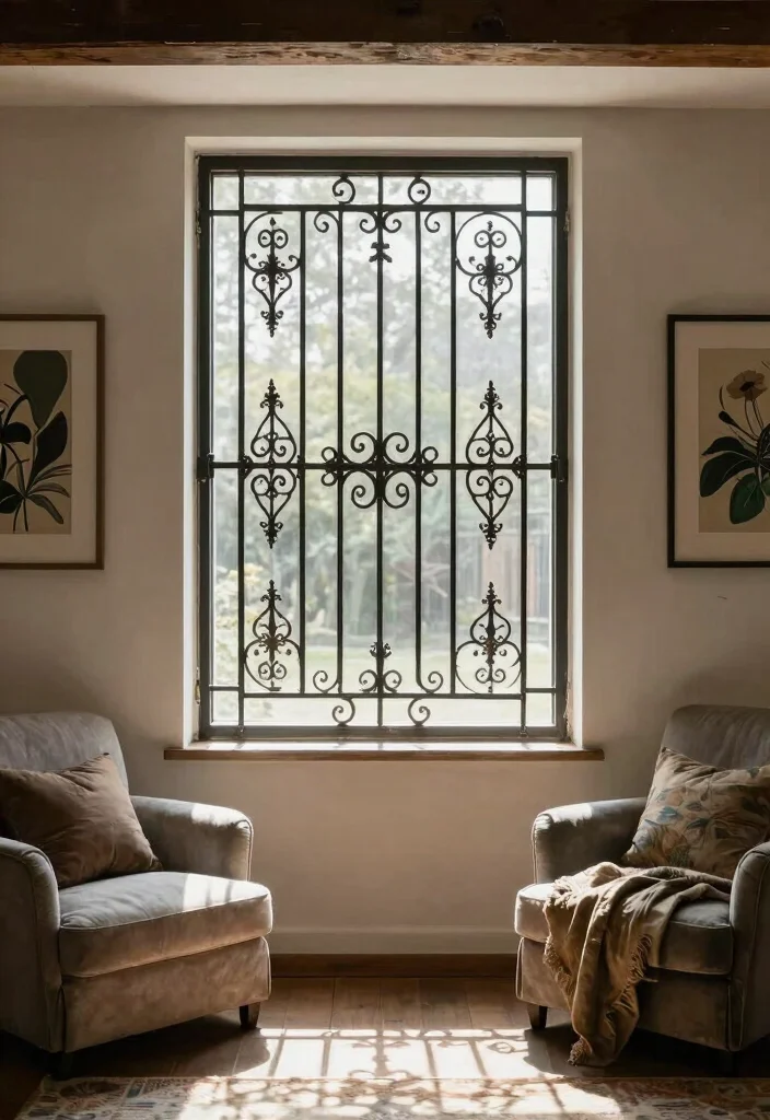 14 Basement Egress Window Ideas for Safety and Light 6. Egress Windows with Gracious Grills 0