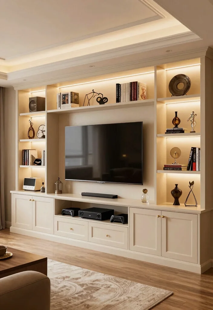 14 Basement Media Room Ideas for Movies and Gaming 64 14 Basement Media Room Ideas for Movies and Gaming 14. Customizable Media Wall 0