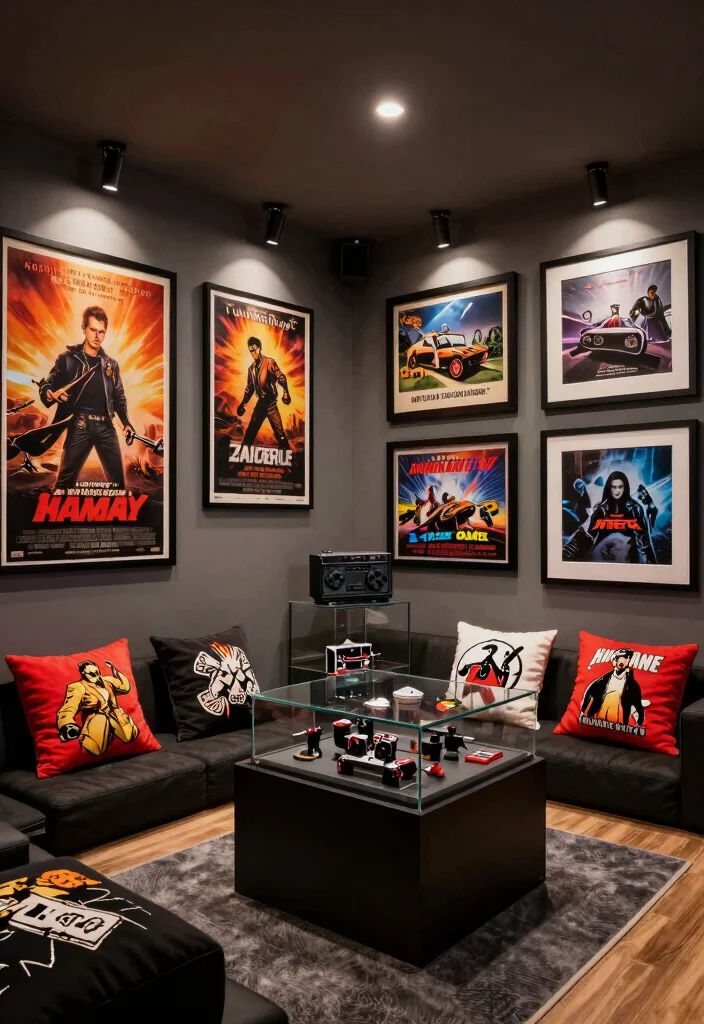 14 Basement Media Room Ideas for Movies and Gaming 36 14 Basement Media Room Ideas for Movies and Gaming 6. Themed Decor 0