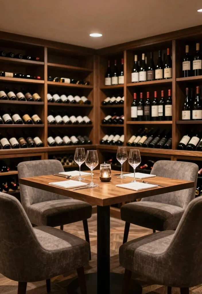 14 Basement Wine Cellar Ideas for Storage and Style 11. Tasting Areas for Enjoyment 0