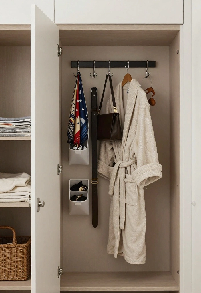 14 Bedroom Organization Ideas for Calm Functional Spaces 7. Utilize Closet Doors for Storage 0