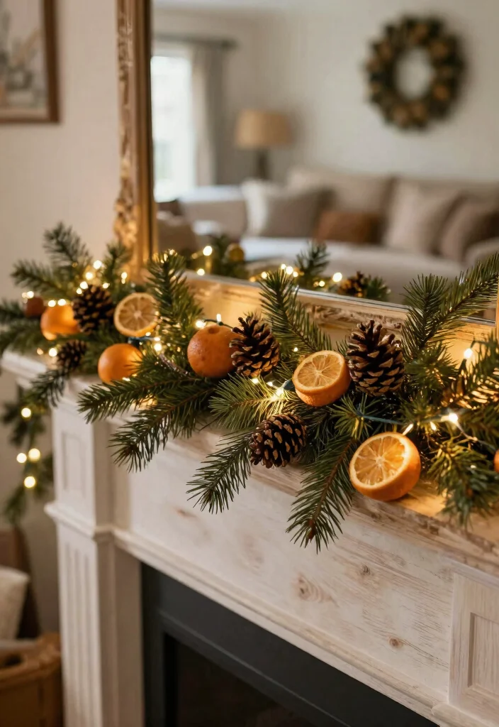 14 Christmas Wall Decor Ideas for Festive Homes 6. Handmade Garland 0