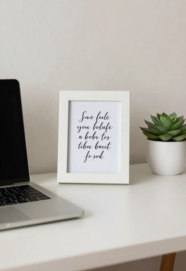14 Desktop Organization Ideas for Digital and Physical Clutter 14. Personalize with Inspirational Quotes 0