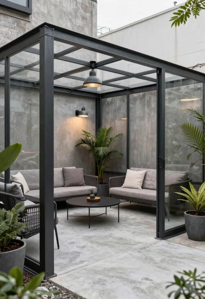 14 Enclosed Backyard Hot Tub Ideas for Privacy and Year Round Use 11. Industrial Chic 0