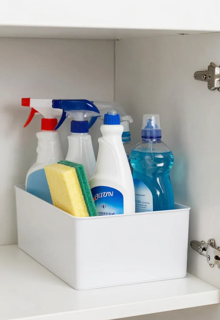 14 Kitchen Cabinet Organization Ideas for Daily Cooking 40 14 Kitchen Cabinet Organization Ideas for Daily Cooking 10. Create a Cleaning Supply Zone 0