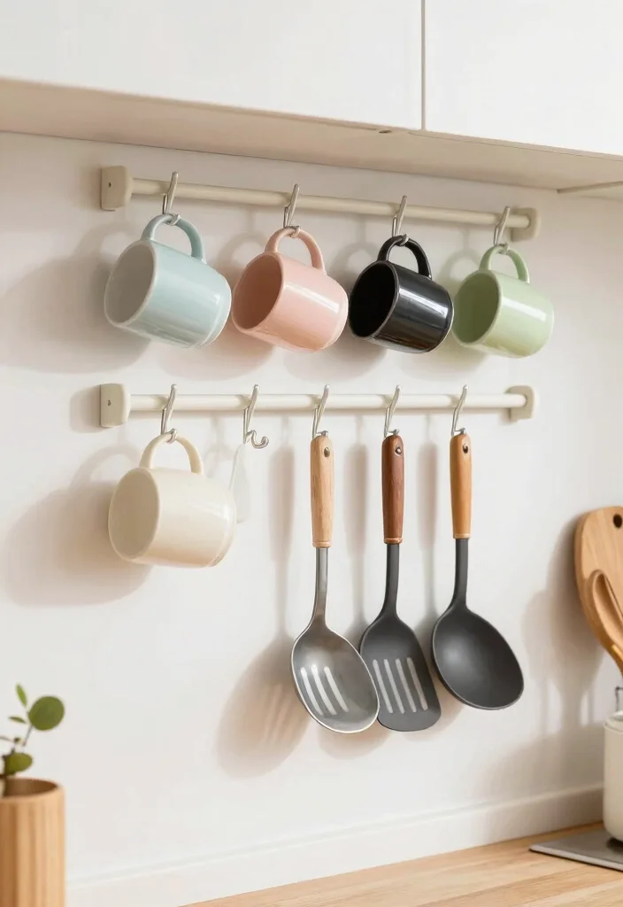 14 Kitchen Cabinet Organization Ideas for Daily Cooking 51 14 Kitchen Cabinet Organization Ideas for Daily Cooking 11. Incorporate Hooks for Mugs and Utensils 0