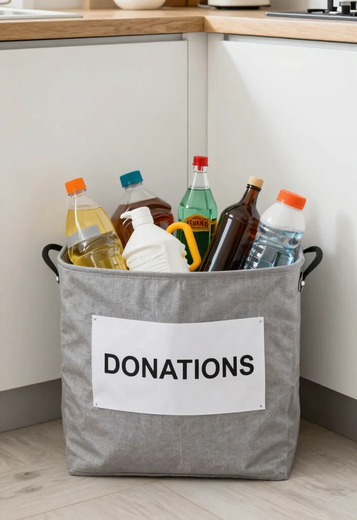 14 Kitchen Cabinet Organization Ideas for Daily Cooking 53 14 Kitchen Cabinet Organization Ideas for Daily Cooking 13. Keep a Donation Bin 0