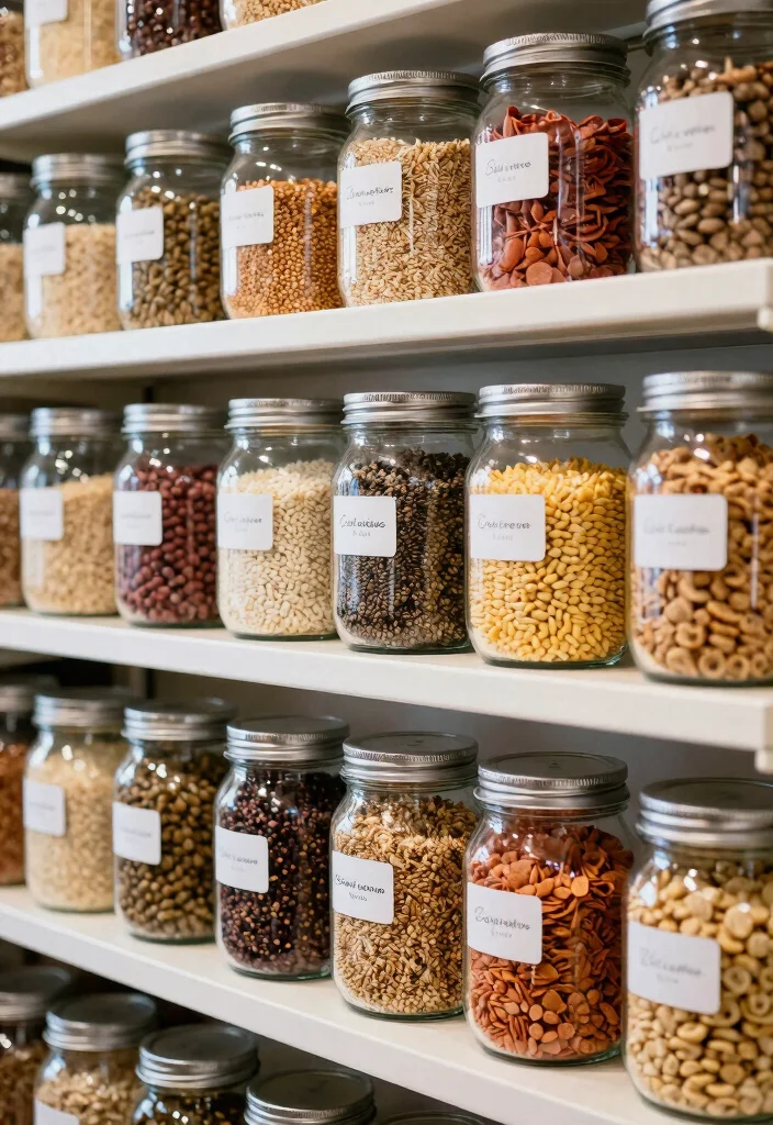 14 Kitchen Cabinet Organization Ideas for Daily Cooking 38 14 Kitchen Cabinet Organization Ideas for Daily Cooking 8. Clear Jars for Bulk Storage 0