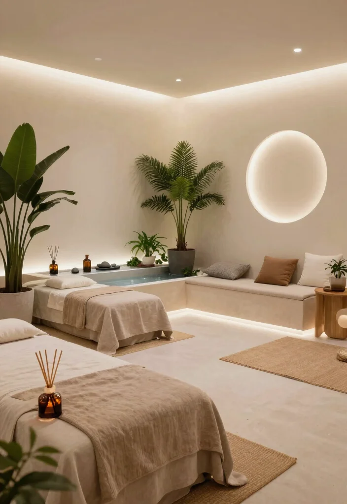 14 L Shaped Basement Layout Ideas for Better Flow 54 14 L Shaped Basement Layout Ideas for Better Flow 14. Relaxing Wellness Retreat 0