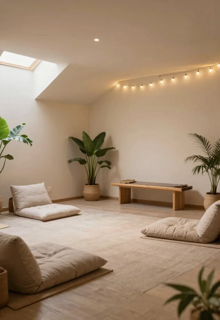 14 L Shaped Basement Layout Ideas for Better Flow 29 14 L Shaped Basement Layout Ideas for Better Flow 9. Serene Meditation Space 0