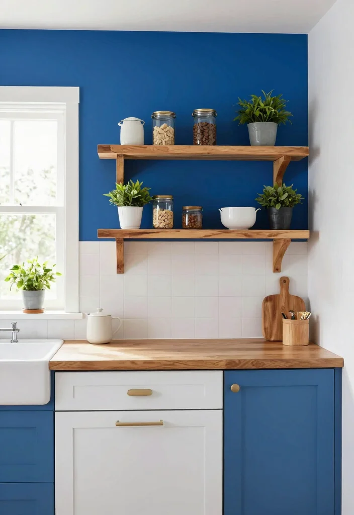 14 Large Kitchen Wall Decor Ideas for Empty Spaces 51 14 Large Kitchen Wall Decor Ideas for Empty Spaces 11. Bold Color Block Walls 0