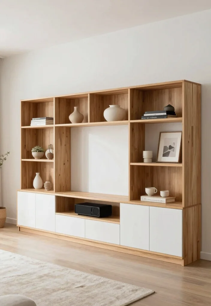 14 Media Wall Decor Ideas for Living Rooms and Lounges 11. Modular Media Wall Systems 0