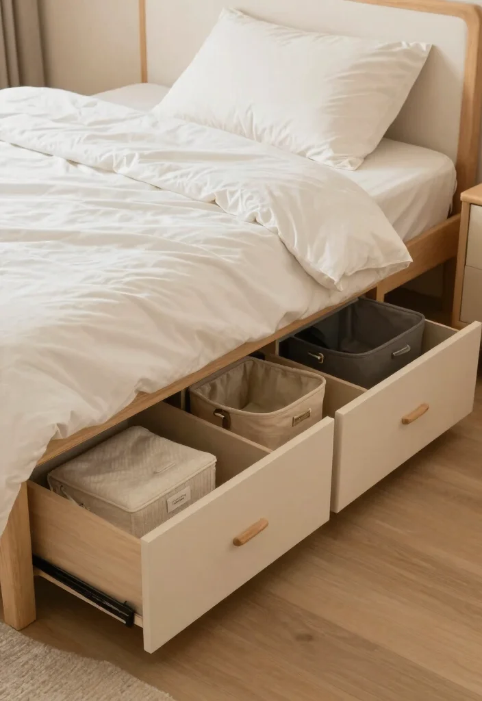 14 Small Bedroom Organization Ideas That Actually Work 1. Under Bed Storage Solutions 0