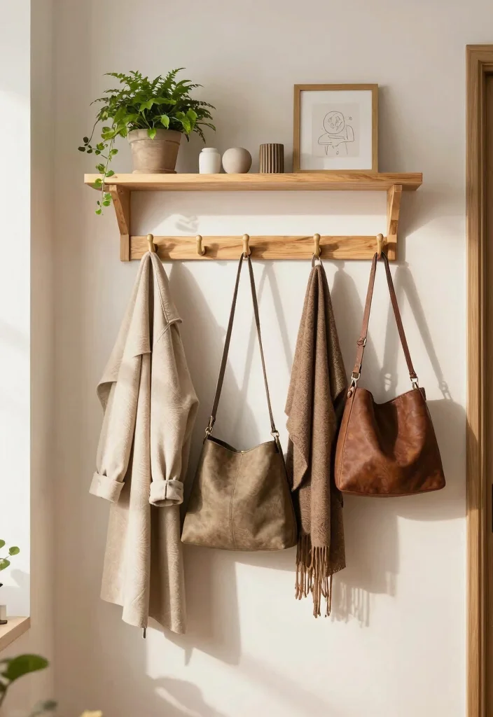 14 Small Space Organization Ideas for Clutter Free Living 6. Hooks and Racks for Everyday Items 0