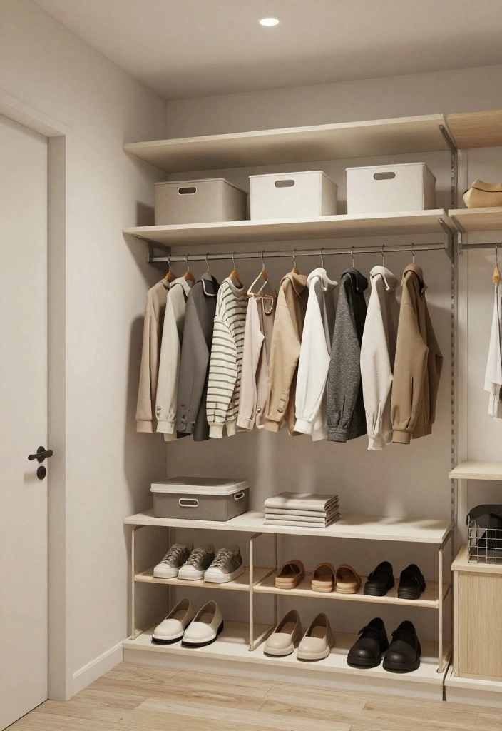 14 Small Space Organization Ideas for Clutter Free Living 7. Optimize Closet Space with Smart Solutions 0