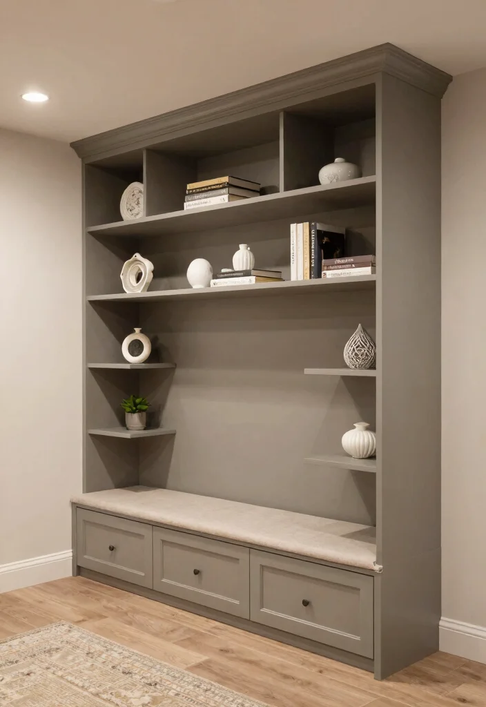 14 Tiny Basement Ideas That Maximize Limited Space 9. Custom Built In Furniture 0