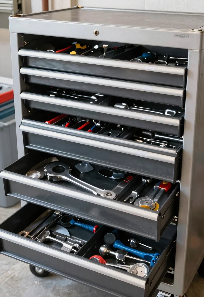 14 Tool Organization Ideas for Garages and Workshops 14 14 Tool Organization Ideas for Garages and Workshops 4. Tool Chest Organization 0