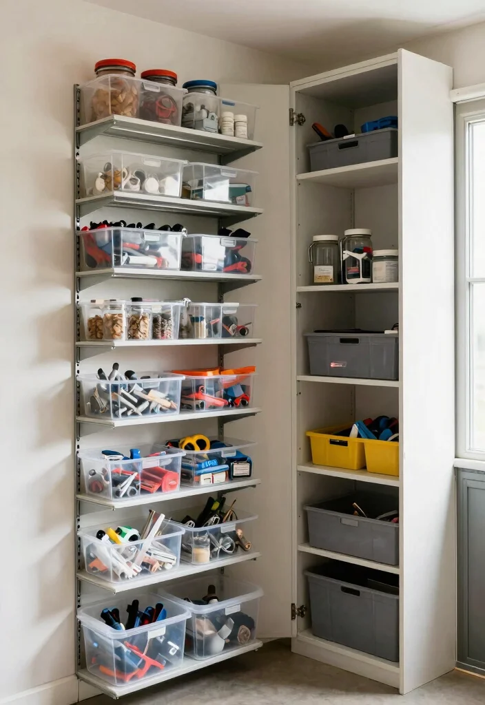 14 Tool Organization Ideas for Garages and Workshops 15 14 Tool Organization Ideas for Garages and Workshops 5. Vertical Storage Solutions 0