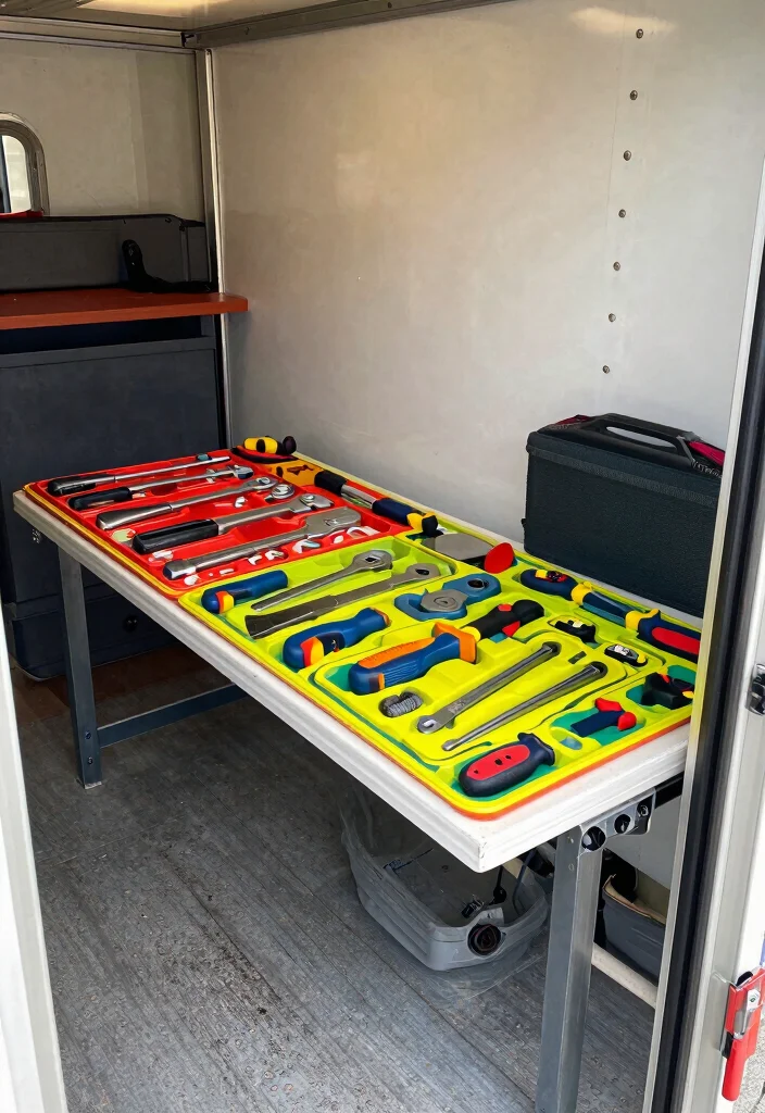 14 Tool Trailer Organization Ideas for Mobile Work 10. Tool Launch Pads 0