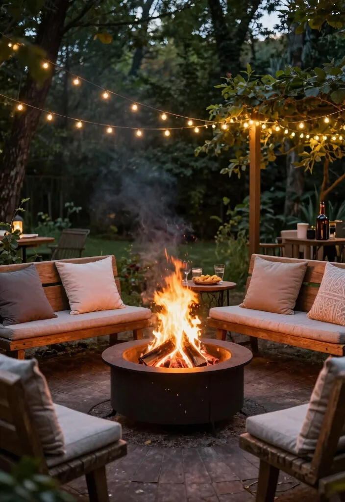 14 Unique Backyard Ideas That Stand Out and Feel Personal 6. Outdoor Fire Pit Oasis 0