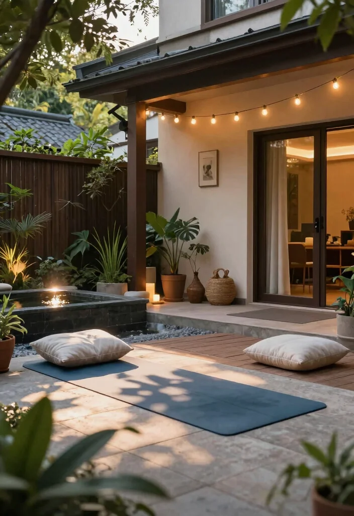 14 Walkout Basement Patio Ideas Under Decks 11. Outdoor Yoga Studio 0