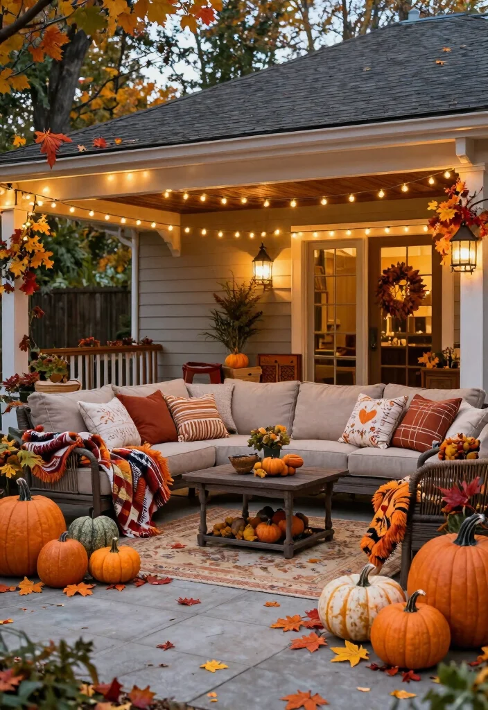 14 Walkout Basement Patio Ideas Under Decks 12. Seasonal Decor Theme 0