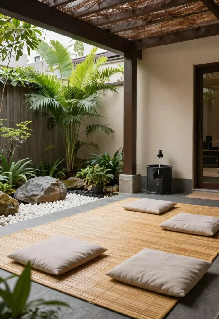 14 Walkout Basement Patio Ideas Under Decks 7. Zen Meditation Space 0